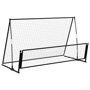 The Living Store Rebounder Voetbal - Draagbaar - 202 x 104 x 120 cm - Reactieve vaardigheden - Weerbestendig