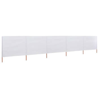 The Living Store Windscherm - 600 x 120 cm - inklapbaar - nonwoven stof en hout