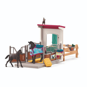 Schleich HORSE CLUB Paardenbox met merrie en veulen 42611