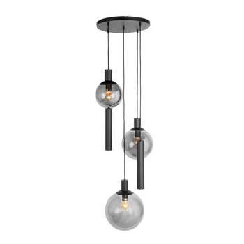 Steinhauer hanglamp Bollique led - zwart - metaal - 60 cm - GU10 fitting - 3800ZW