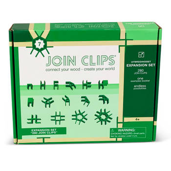 JOIN CLIPS constructiespeelgoed Uitbreidingsset 280 JOIN CLIPS (koppelstukken om te bouwen met KAPLA)