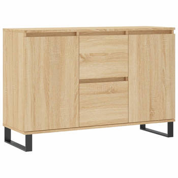 The Living Store Dressoir - Trendy - Buffetkast - 104 x 35 x 70 cm - Sonoma eiken