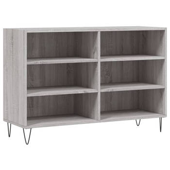 The Living Store Dressoir - Opbergkast - 103.5 x 35 x 70 cm - Grijs Sonoma Eiken