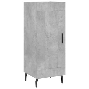 The Living Store Dressoir - Betongrijs - 34.5 x 34 x 90 cm - Metalen poten