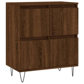 The Living Store Dressoir - Buffetkast - 60 x 35 x 70 cm - Bruineiken - Met opbergruimte