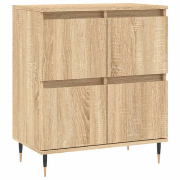 The Living Store Dressoir Basic - Opbergkast - 60x35x70 cm - Sonoma eiken