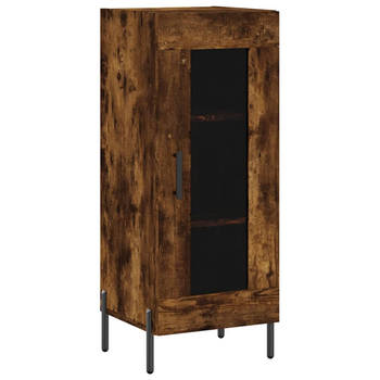 The Living Store Klassiek Dressoir - 34.5 x 34 x 90 cm - Gerookt Eiken