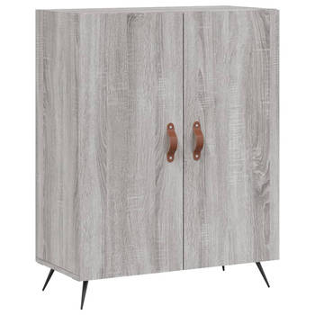 The Living Store Dressoir Seriënna - Kast - 69.5 x 34 x 90 cm - Grijs Sonoma Eiken