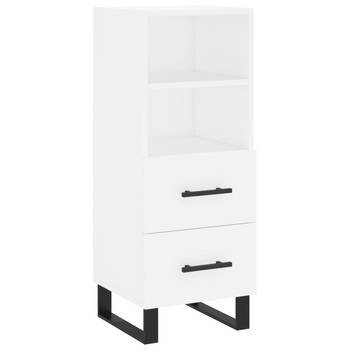 The Living Store Dressoir - Modern - Diversen - 34.5 x 34 x 90 cm - Wit