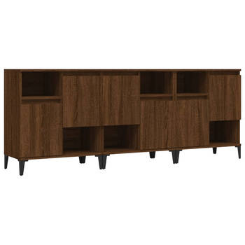 The Living Store Dressoir - Klassiek Bruineiken - 60x35x70cm - Duurzaam hout