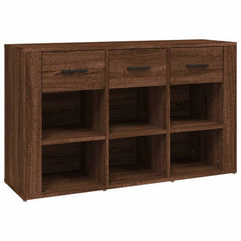 The Living Store Dressoir Bruineiken 100 x 30 x 59.5 cm - Tijdloos - Stevig - Voldoende opbergruimte