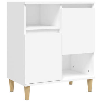 The Living Store Dressoir - Bijzetkast - 60 x 35 x 70 cm - Wit