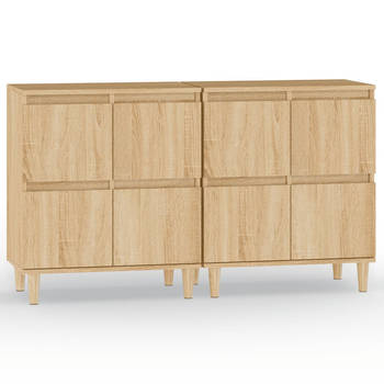 The Living Store Dressoir - Klassiek - Meubelen - 60 x 35 x 70 cm - Sonoma eiken