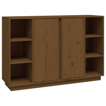 The Living Store Dressoir Grenen - 120 x 35 x 80 cm - Honingbruin