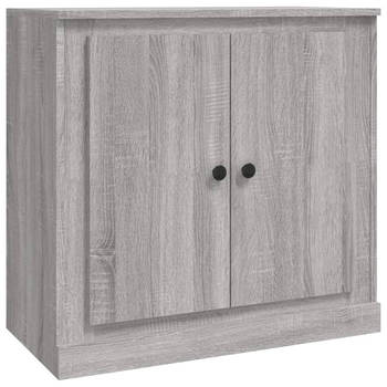 The Living Store Dressoir - Bijzetkast - 70 x 35.5 x 67.5 cm - Grijs Sonoma Eiken