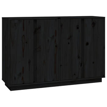 The Living Store Dressoir - klassiek - Meubels - 120 x 35 x 80 cm - Zwart