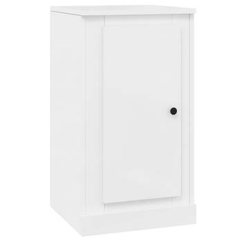 The Living Store Dressoir - Klassiek - Bijzetkast - 37.5 x 35.5 x 67.5 cm - Kleur- Hoogglans wit