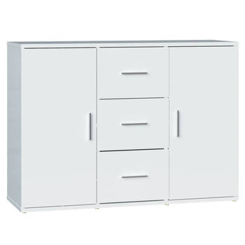 The Living Store Dressoir Wit - - Kasten - 91x29.5x65 cm (LxBxH)