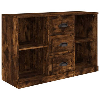 The Living Store Dressoir Classic Gerookt Eiken - 104.5 x 35.5 x 67.5 cm - Stevig materiaal - voldoende opbergruimte