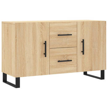 The Living Store Dressoir - Sonoma Eiken - 100 x 36 x 60 cm - Duurzaam Hout - Metaal