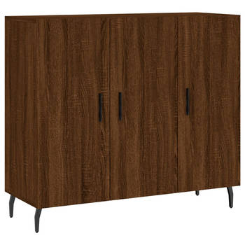 The Living Store Dressoir - naam - Meubelen - 90x34x80 cm - Bruineiken