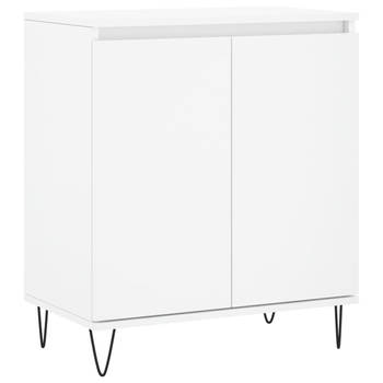 The Living Store Dressoir - - Opbergkast - Afmetingen- 60 x 35 x 70 cm - Kleur- wit