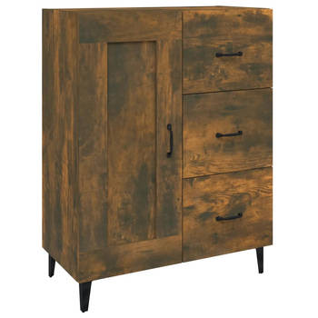 The Living Store Dressoir - Klassiek - Gerookt eiken - 69.5 x 34 x 90 cm - Opbergruimte