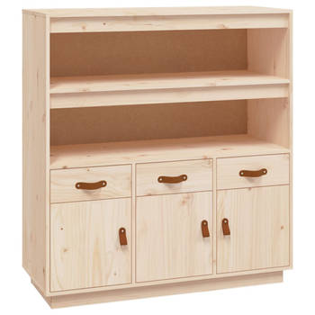 The Living Store Houten dressoir - 100 x 40 x 108.5 cm - Massief grenenhout