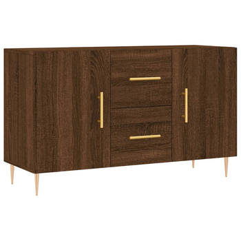 The Living Store Dressoir Bruineiken - 100 x 36 x 60 cm - Duurzaam hout - metalen poten