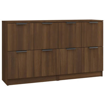 The Living Store Dressoirs - Dressoir - 60 x 30 x 70 cm - Bruineiken