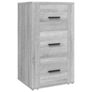 The Living Store Dressoir - Grijs Sonoma Eiken - 40x33x70 cm - Duurzaam bewerkt hout