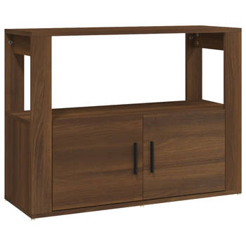 The Living Store Bruineiken Dressoir - Bijzetkast - 80 x 30 x 60 cm - Stijlvol design