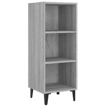 The Living Store Dressoir Industriële Stijl - 34.5 x 32.5 x 90 cm - Grijs Sonoma Eiken