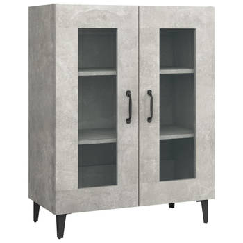 The Living Store Dressoir Classic Meubel - 69.5 x 34 x 90 cm - Betongrijs