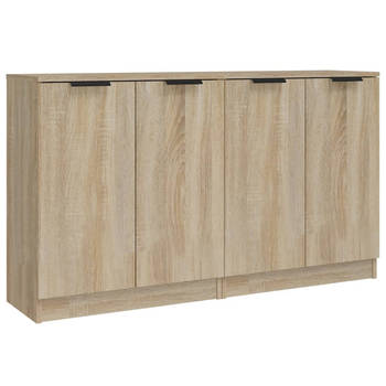 The Living Store Dressoir Sonoma Eiken - 60 x 30 x 70 cm - Bewerkt Hout