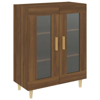 The Living Store Dressoir - Opbergkast - 69.5 x 34 x 90 cm - Bruineiken