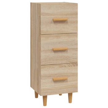 The Living Store Dressoir Nordic - Sonoma Eiken - 34.5 x 34 x 90 cm