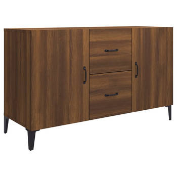 The Living Store Dressoir Blueberry - Buffetkast - 100 x 36 x 60 cm - Bruineiken