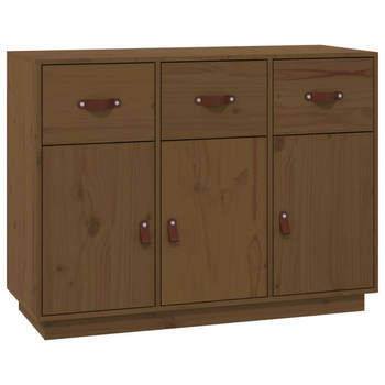 The Living Store Dressoir - Honingbruin - 100 x 40 x 75 cm - Massief grenenhout