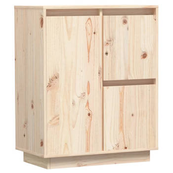 The Living Store Massief Grenenhouten Dressoir - 60 x 34 x 75 cm - Zweefpoten