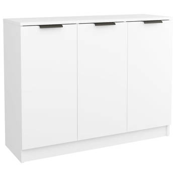 The Living Store Dressoir - Moderne Charme - Bijzetkast - Afmetingen- 90.5 x 30 x 70 cm - Kleur- Wit