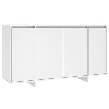 The Living Store Dressoir Keukenkast - 135x41x75 cm - Wit - Montage vereist