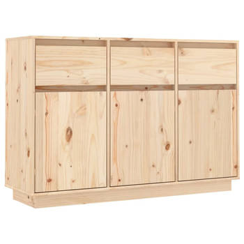 The Living Store Zwevend Dressoir - Grenenhout - 110 x 34 x 75 cm - Opbergruimte