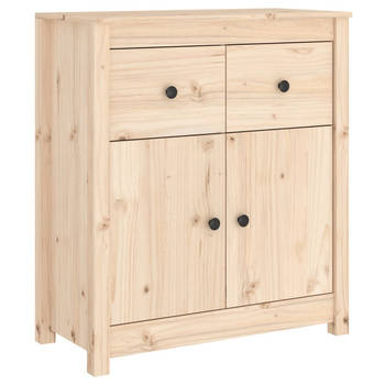 The Living Store Dressoir Massief Grenenhout - 70 x 35 x 80 cm - Opbergruimte - Stevig Blad