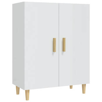 The Living Store Dressoir - Buffetkast - 70 x 34 x 90 cm - Hoogglans wit