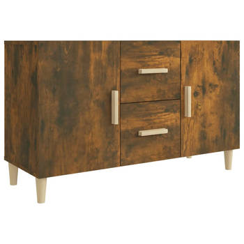 The Living Store Dressoir - Klassiek - Bijzetkast - 100 x 36 x 60 cm - Ken- Gerookt Eiken - Montage vereist