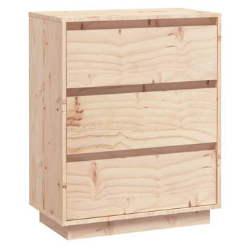 The Living Store Dressoir - Massief grenenhout - 60 x 34 x 75 cm - Onbehandeld