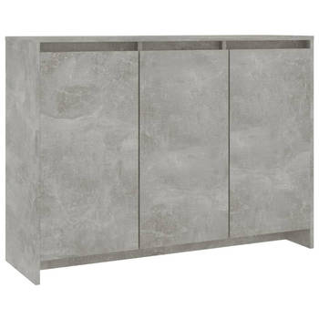 The Living Store Dressoir - Betongrijs - 102 x 33 x 75 cm - Stevige constructie