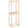 The Living Store Houten Bandenrek - Massief Grenenhout - 63 x 40 x 180 cm - 4 banden