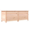 The Living Store Houten Kussenbox - Massief Vurenhout - 150 x 50 x 56 cm - Opbergruimte